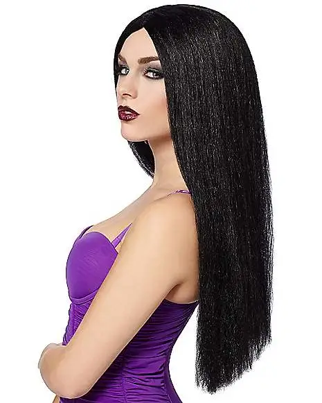 Spirit Halloween Long Black Witch Wig 2 Spirit Halloween Long Black Witch Wig - Image 2
