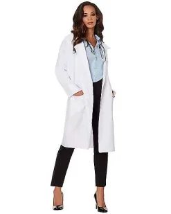 Spirit Halloween Adult Lab Coat Doctor Costume -Girls Costumes Shop 00182451 d
