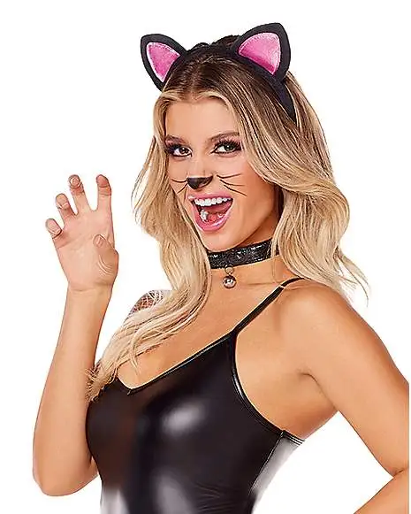 Spirit Halloween Black And Pink Cat Costume Kit 2 Spirit Halloween Black And Pink Cat Costume Kit - Image 2