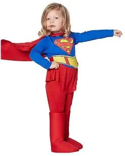 Spirit Halloween Toddler Supergirl Costume - Superman -Girls Costumes Shop 00189241 c
