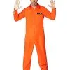 Spirit Halloween Adult Department Of Corrections Prisoner One Piece Costume