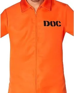 Spirit Halloween Adult Department Of Corrections Prisoner One Piece Costume -Girls Costumes Shop 00580803 c