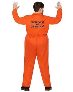 Spirit Halloween Adult Department Of Corrections Prisoner One Piece Costume -Girls Costumes Shop 00580803 f