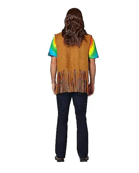 Spirit Halloween Fringed Suede Hippie Vest 2 Spirit Halloween Fringed Suede Hippie Vest - Image 2