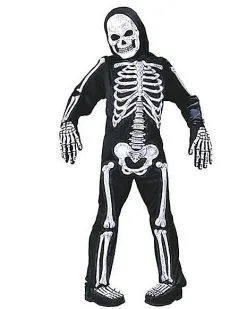 Spirit Halloween Kids Totally Skelebones One Piece Costume