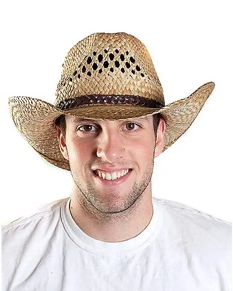 Spirit Halloween Western Seagrass Hat 2 Spirit Halloween Western Seagrass Hat - Image 2