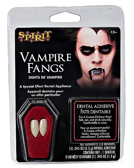 Spirit Halloween White Vampire Fangs 3 Spirit Halloween White Vampire Fangs - Image 3