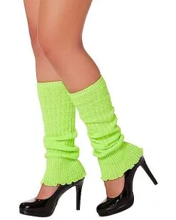 Spirit Halloween Neon Green Leg Warmers