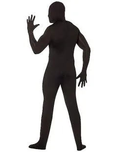 Spirit Halloween Adult Super Skins Black Zentai Skin Suit Costume -Girls Costumes Shop 01150358 b
