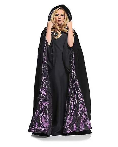 Spirit Halloween Black And Purple Cape Costume 1 Spirit Halloween Black And Purple Cape Costume