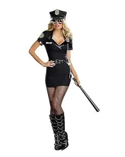 Spirit Halloween Adult Officer Anita Bribe Police Costume -Girls Costumes Shop 01180835 a