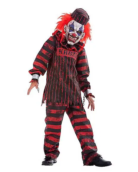 Spirit Halloween Kids Convict Clown Costume 1 Spirit Halloween Kids Convict Clown Costume