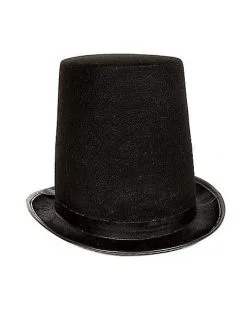 Spirit Halloween Tall Black Top Hat