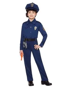 Spirit Halloween Kids Police Officer Costume -Girls Costumes Shop 01226430 c