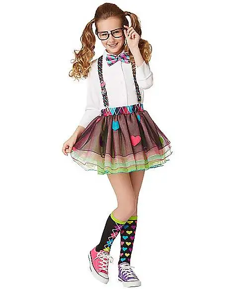 Spirit Halloween Kids School Nerd Tutu 1 Spirit Halloween Kids School Nerd Tutu