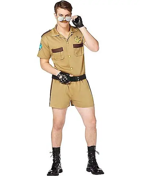 Spirit Halloween Adult Sergeant Short Pants Cop Costume 1 Spirit Halloween Adult Sergeant Short Pants Cop Costume