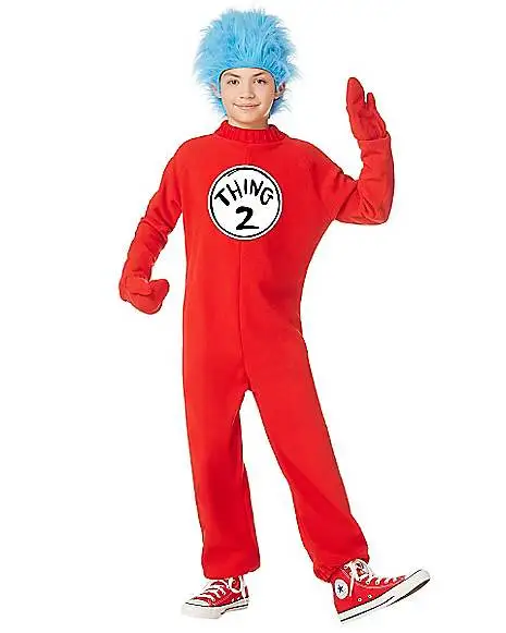 Spirit Halloween Kids Thing 1 And Thing 2 One Piece Costume - Dr. Seuss 3 Spirit Halloween Kids Thing 1 And Thing 2 One Piece Costume - Dr. Seuss - Image 3