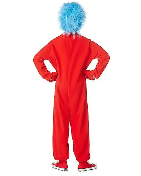 Spirit Halloween Kids Thing 1 And Thing 2 One Piece Costume - Dr. Seuss 4 Spirit Halloween Kids Thing 1 And Thing 2 One Piece Costume - Dr. Seuss - Image 4