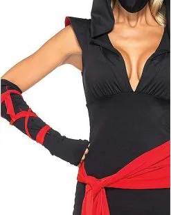 Spirit Halloween Adult Deadly Ninja Jumpsuit Costume -Girls Costumes Shop 01256981 d