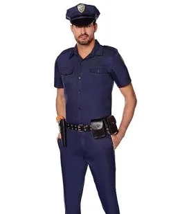 Spirit Halloween Adult Police Officer Costume - Deluxe -Girls Costumes Shop 01261387 a