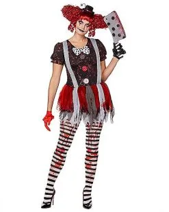 Spirit Halloween Adult Horror Clown Costume -Girls Costumes Shop 01264753 c