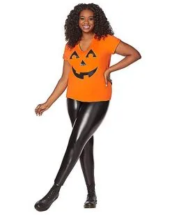 Spirit Halloween Pumpkin T Shirt 7 Spirit Halloween Pumpkin T Shirt -Girls Costumes Shop 01267228 d