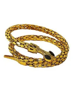 Spirit Halloween Goldtone Roman Snake Cuff -Girls Costumes Shop 01267277 a