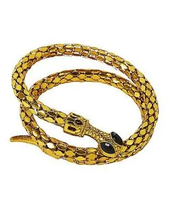 Spirit Halloween Goldtone Roman Snake Cuff -Girls Costumes Shop 01267277 b