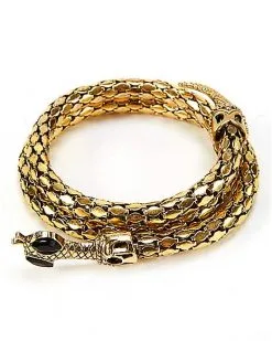 Spirit Halloween Goldtone Roman Snake Cuff -Girls Costumes Shop 01267277 c