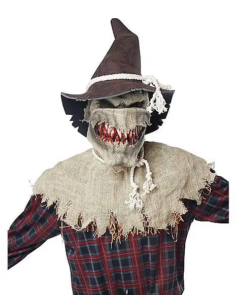 Spirit Halloween Animotion Scarecrow Full Mask 3 Spirit Halloween Animotion Scarecrow Full Mask - Image 3
