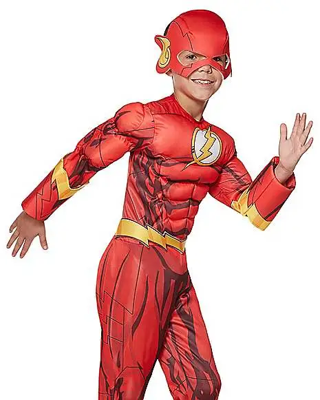Spirit Halloween Kids Flash Costume Deluxe - DC Comics 3 Spirit Halloween Kids Flash Costume Deluxe - DC Comics - Image 3