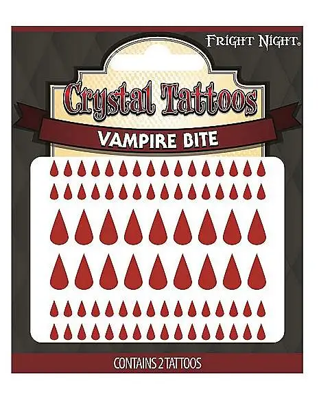 Spirit Halloween Vampire Bite Temporary Tattoos 1 Spirit Halloween Vampire Bite Temporary Tattoos