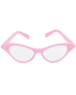 Spirit Halloween '50s Black Rhinestone Cat Eye Glasses -Girls Costumes Shop 01292945 a