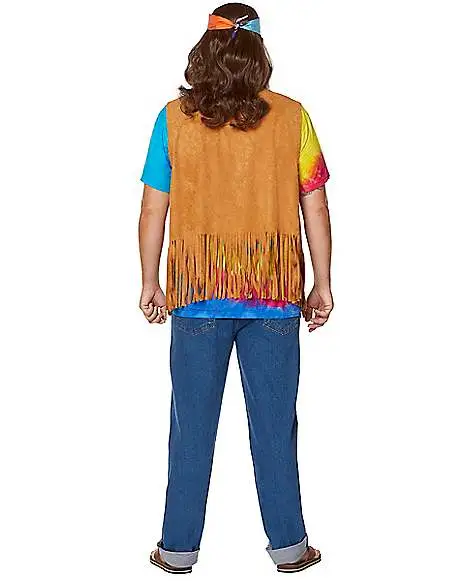 Spirit Halloween Fringed Suede Hippie Vest 7 Spirit Halloween Fringed Suede Hippie Vest - Image 7