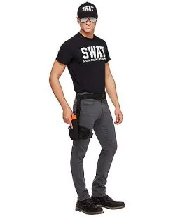 Spirit Halloween Black Leg Holster Tactical -Girls Costumes Shop 01298546 c