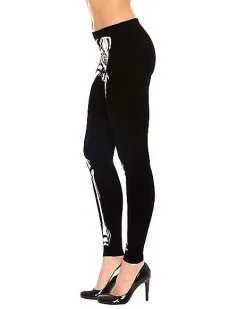 Spirit Halloween Skeleton Leggings -Girls Costumes Shop 01307495 c