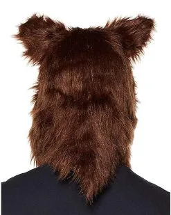 Spirit Halloween Adult Moving Mouth Wolf Full Mask -Girls Costumes Shop 01321033 b