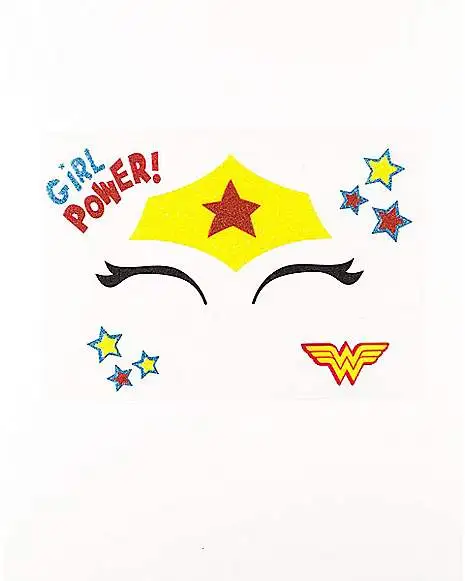 Spirit Halloween Wonder Woman Face Tattoo - DC Super Hero Girls 2 Spirit Halloween Wonder Woman Face Tattoo - DC Super Hero Girls - Image 2