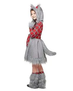 Spirit Halloween Kids Faux Fur Charming Werewolf Costume -Girls Costumes Shop 01332436 c