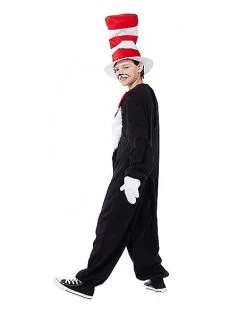 Spirit Halloween Kids Cat In The Hat Costume - Dr. Seuss -Girls Costumes Shop 01332584 e