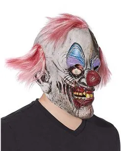 Spirit Halloween Crispy Zombie Clown Full Mask -Girls Costumes Shop 01333269 c