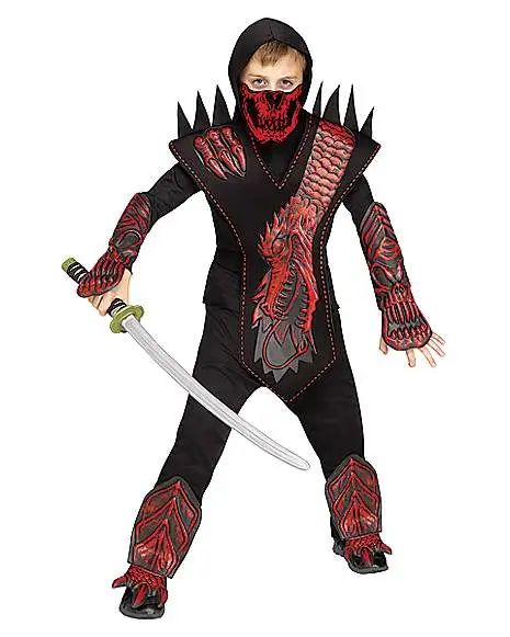 Spirit Halloween Kids Skull Dragon Ninja Costume 1 Spirit Halloween Kids Skull Dragon Ninja Costume