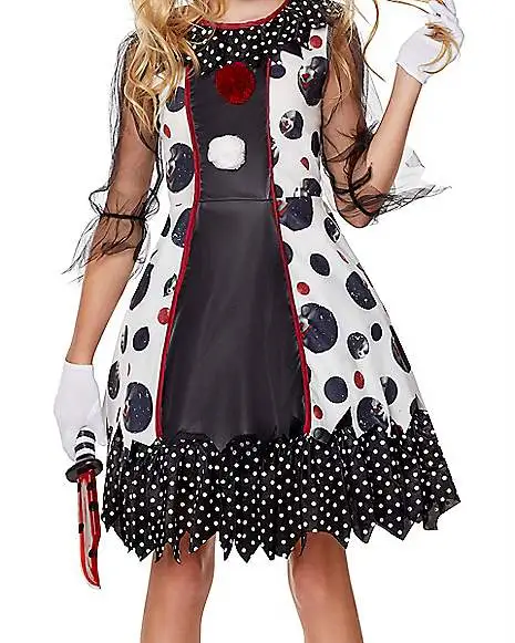 Spirit Halloween Kids Creepy Clown Costume 2 Spirit Halloween Kids Creepy Clown Costume - Image 2