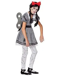Spirit Halloween Kids Wind-Up Doll Costume -Girls Costumes Shop 01346238 c