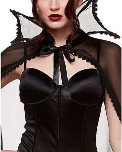 Spirit Halloween Adult Sheer Vampire Cape -Girls Costumes Shop 01346543 c