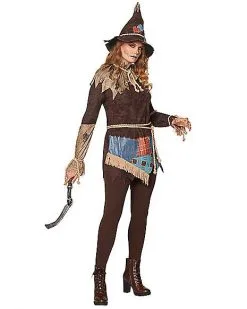 Spirit Halloween Adult Creepy Scarecrow Costume -Girls Costumes Shop 01346618 c