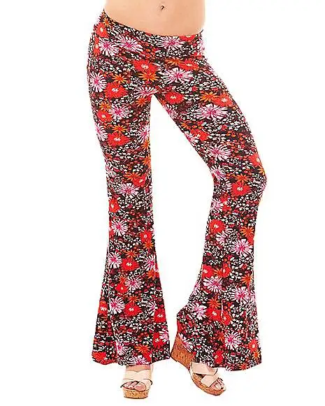 Spirit Halloween Hippie Bell Bottom Leggings 1 Spirit Halloween Hippie Bell Bottom Leggings