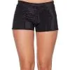 Spirit Halloween Adult Black Sequin Shorts