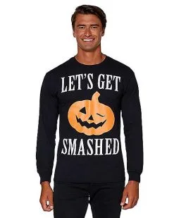 Spirit Halloween Let's Get Smashed Long Sleeve T Shirt -Girls Costumes Shop 01353580 a