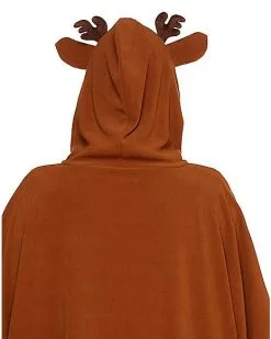 Spirit Halloween Adult Faux Fur Deer Poncho -Girls Costumes Shop 01358878 c